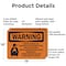 Signmission Carbon Dioxide Gas Discharge With Symbol OSHA Warning Sign, Aluminum, 14in W x 10in L, 2PK OS-2PACK-WS-A-1014-L-11997 - alternate 7